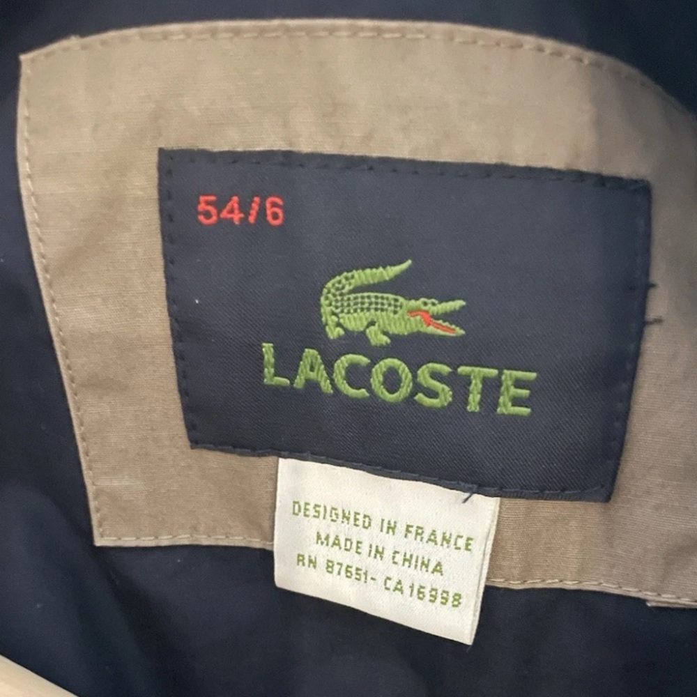 Lacoste Field Utility Jacket Devanlay Taupe Full Zip Men’s XL (54) - Picture 8 of 11